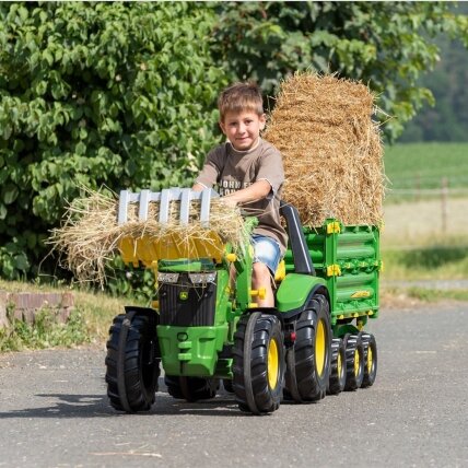 Rolly Toys Šaukštas traktoriui, griebtuvas medienos krovimui 2