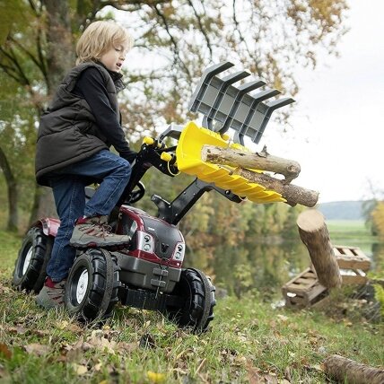 Rolly Toys Šaukštas traktoriui, griebtuvas medienos krovimui 5