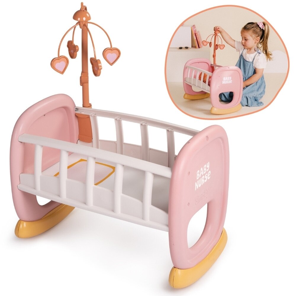 SMOBY Baby Nurse lopšys su karusele