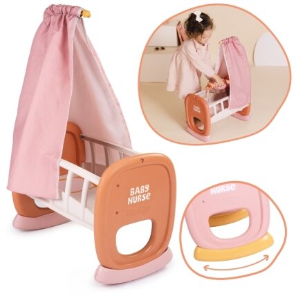 Smoby Baby Nurse lopšys su baldakimu Smoby Baby Nurse lopšys su baldakimu