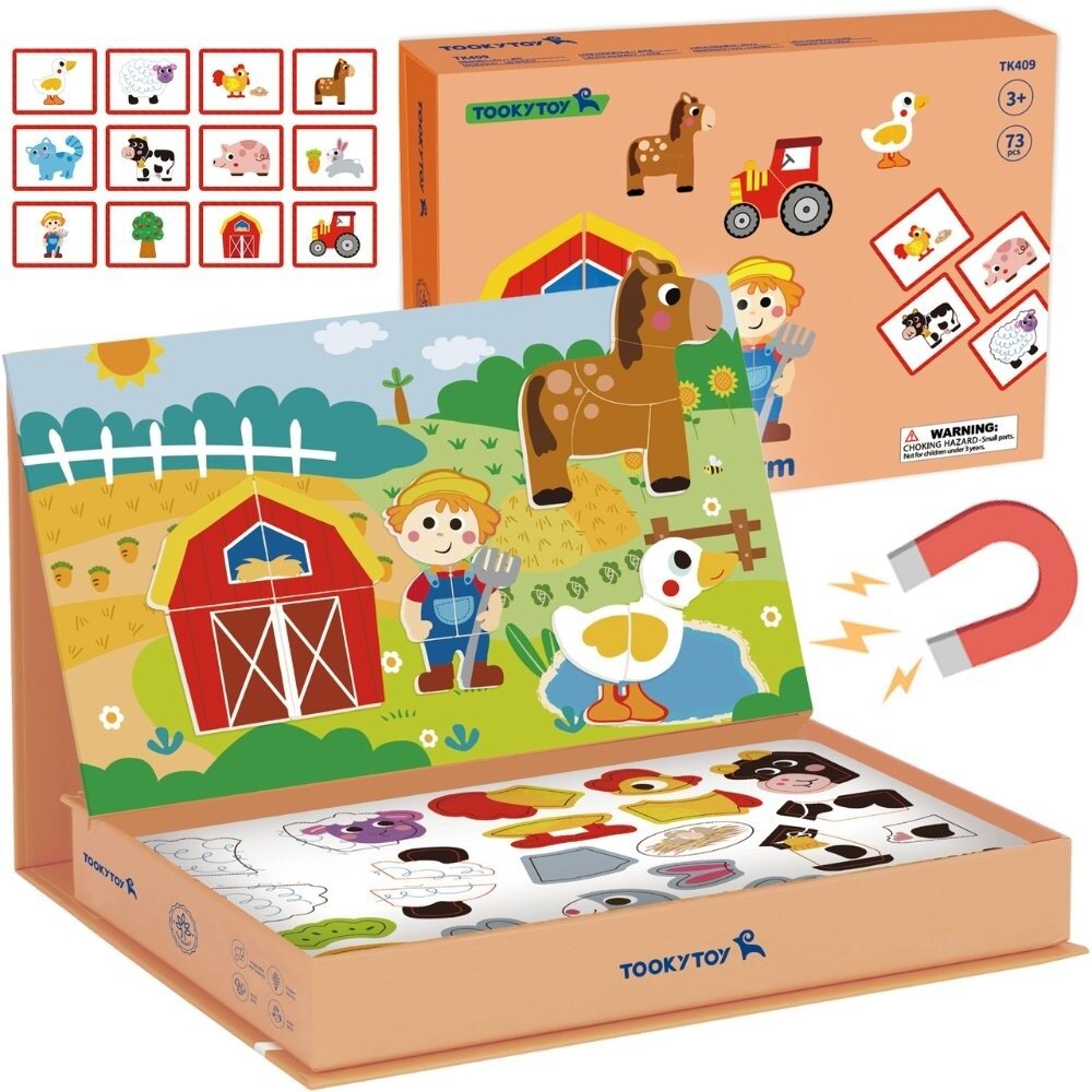 TOOKY TOY Magnetinė dėlionė Ūkis Puzzle TOOKY TOY Magnetinė dėlionė Ūkis Puzzle