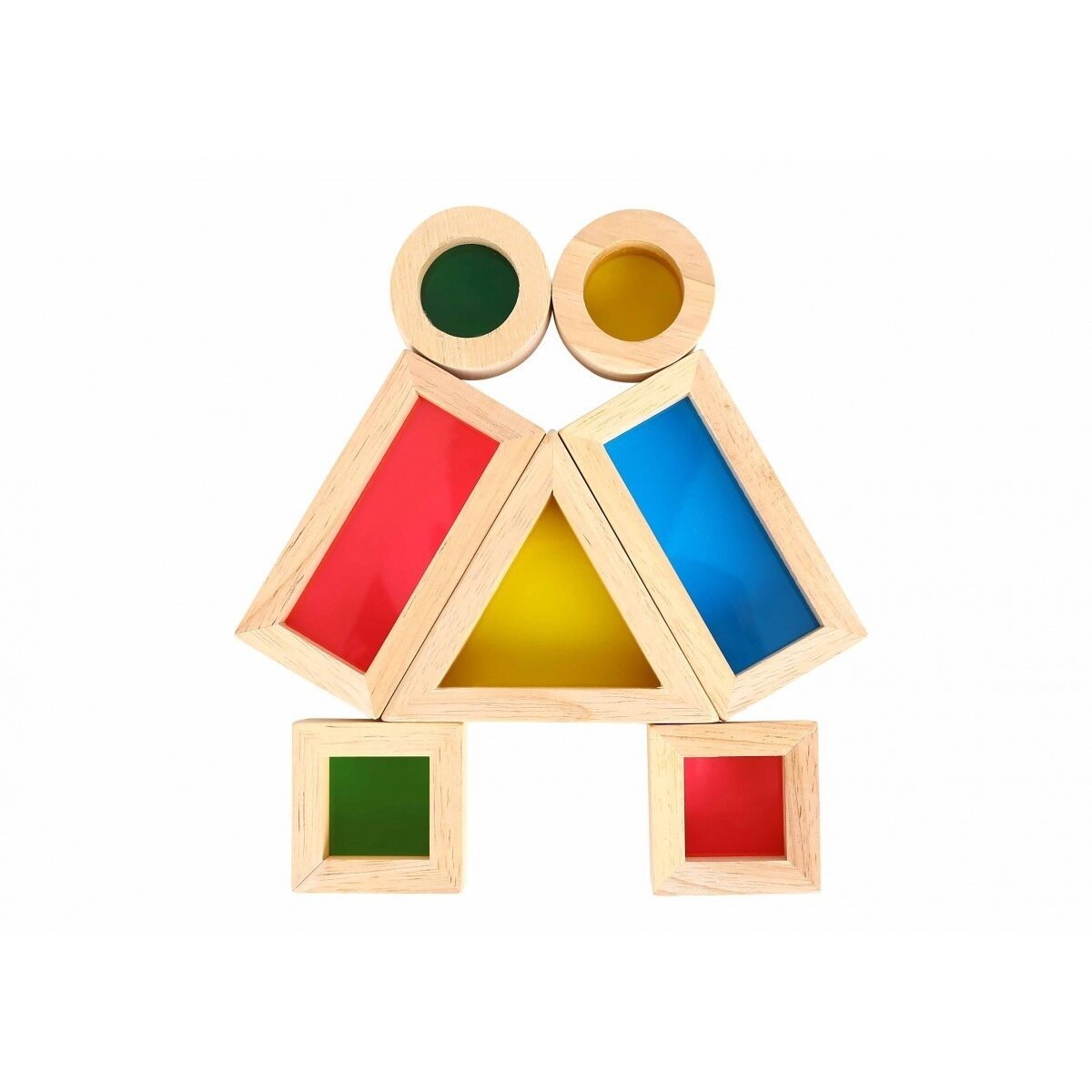 TOOKY TOY Medinės spalvotos kaladėlės su veidrodžiais rinkinys 8 vnt. FSC 5 TOOKY TOY Medinės spalvotos kaladėlės su veidrodžiais rinkinys 8 vnt. FSC 5