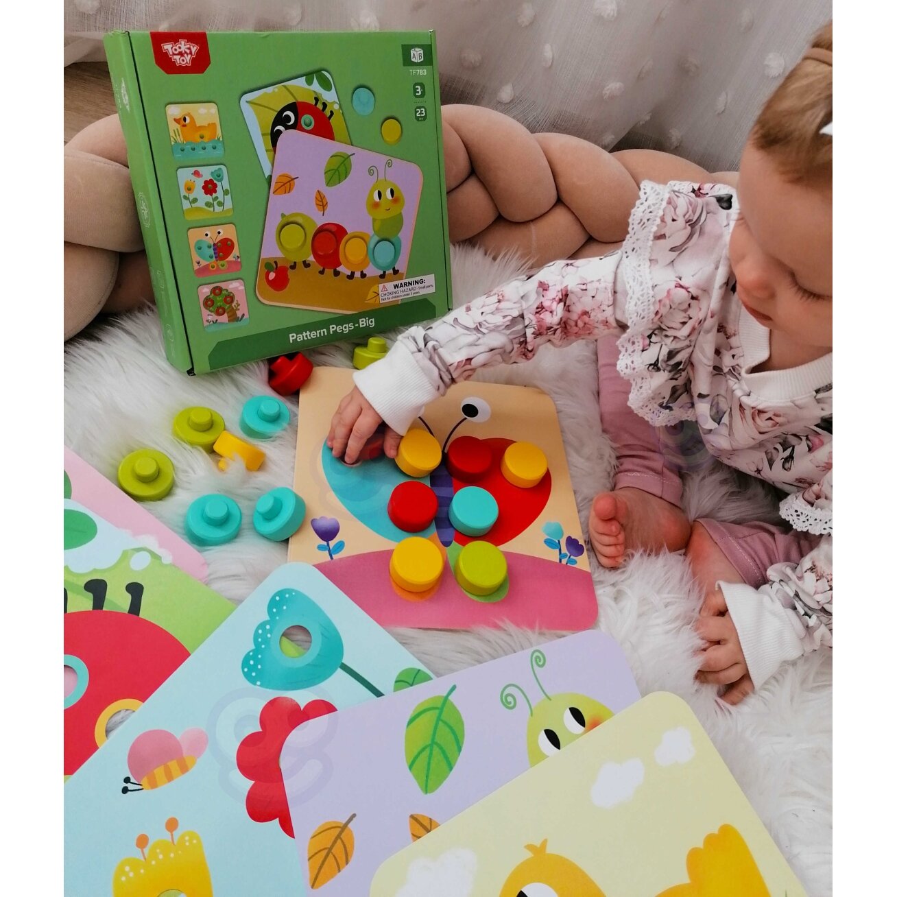 TOOKY TOY Dėlionė Kaladėlės vaikams Gyvūnai Derinimas Formų ir spalvų mokymasis + kortelės 3 TOOKY TOY Dėlionė Kaladėlės vaikams Gyvūnai Derinimas Formų ir spalvų mokymasis + kortelės 3