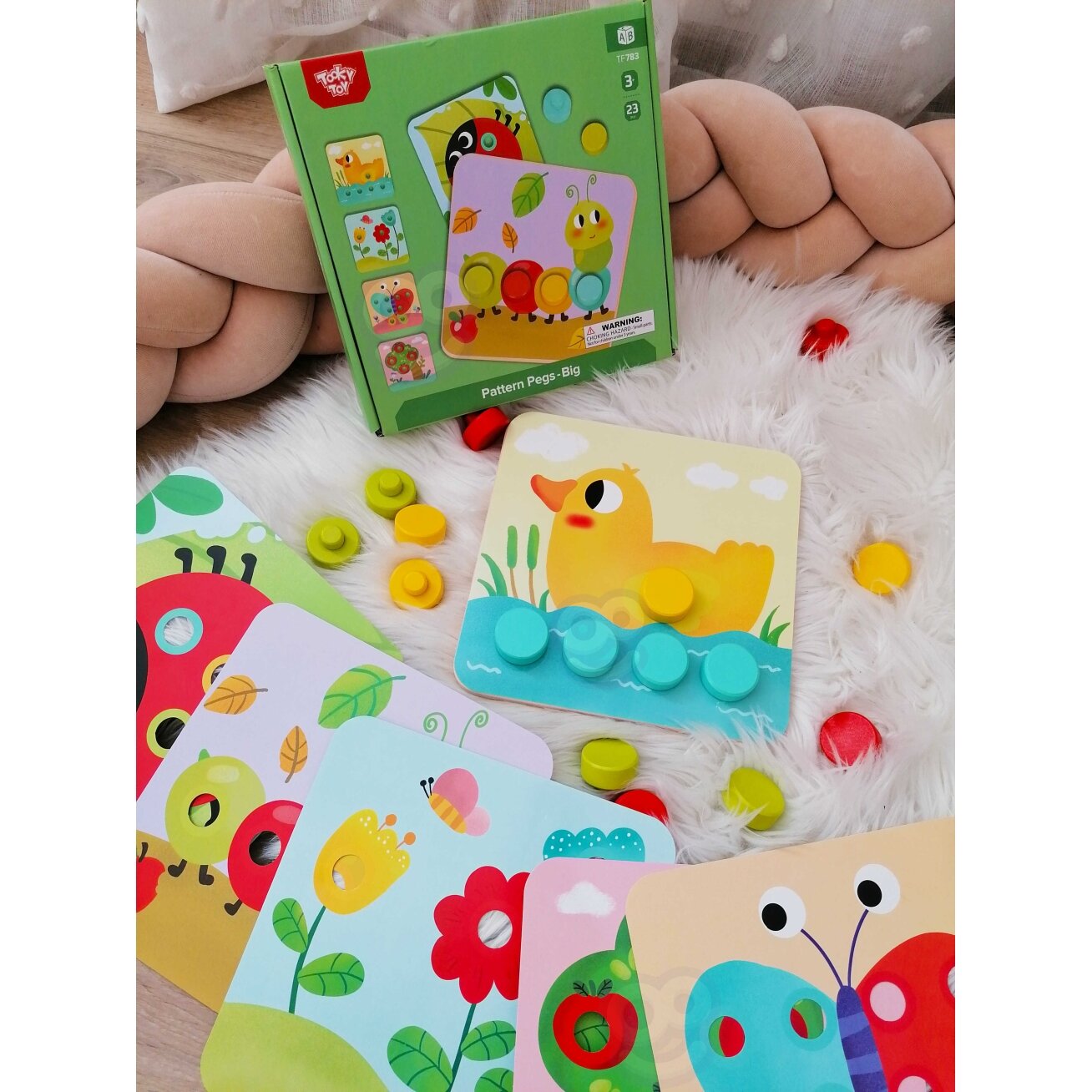 TOOKY TOY Dėlionė Kaladėlės vaikams Gyvūnai Derinimas Formų ir spalvų mokymasis + kortelės 5 TOOKY TOY Dėlionė Kaladėlės vaikams Gyvūnai Derinimas Formų ir spalvų mokymasis + kortelės 5