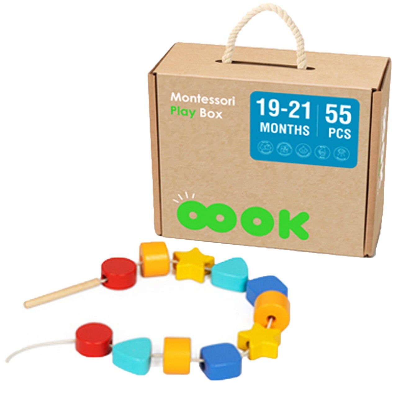 TOOKY TOY Box Dėžutė XXL Montessori edukacinė 7in1 sensorinė 19-21 mėn. 4 TOOKY TOY Box Dėžutė XXL Montessori edukacinė 7in1 sensorinė 19-21 mėn. 4