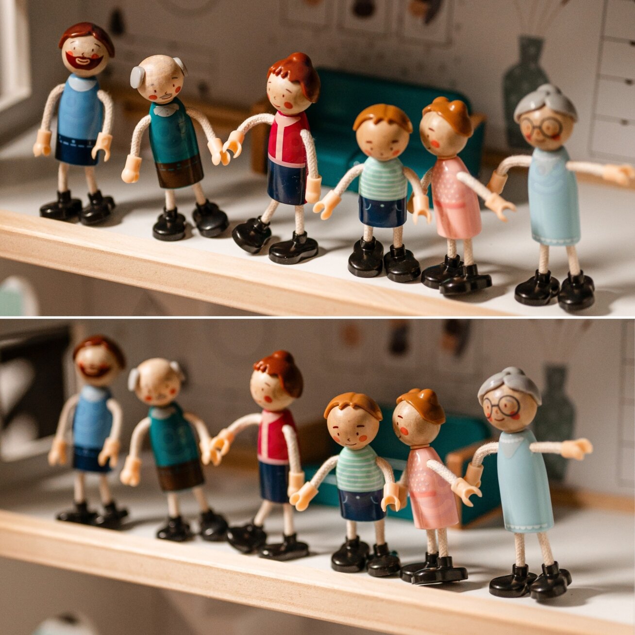 TOOKY TOY Didelis medinis lėlių namelis + figūrėlės FSC 6 TOOKY TOY Didelis medinis lėlių namelis + figūrėlės FSC 6