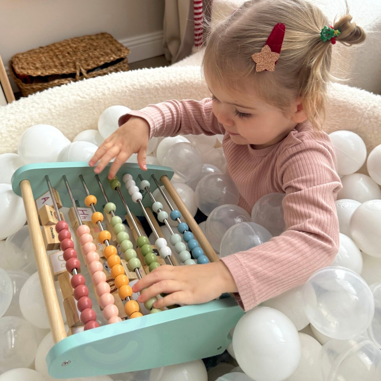 TOOKY TOY Dvipusis skaitliukas Abėcėlė Paveikslėliai 2