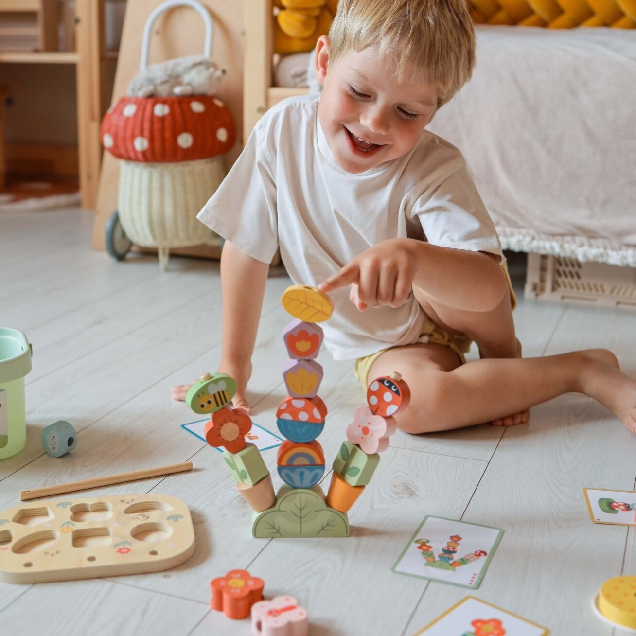 TOOKY TOY Edukacinė dėžutė 5in1 Magiškas sodas Montessori 1