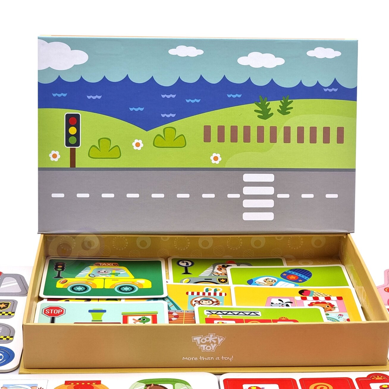 TOOKY TOY Edukacinė Montessori magnetinė dėlionė dėžutėje vaikams 80 el. 5