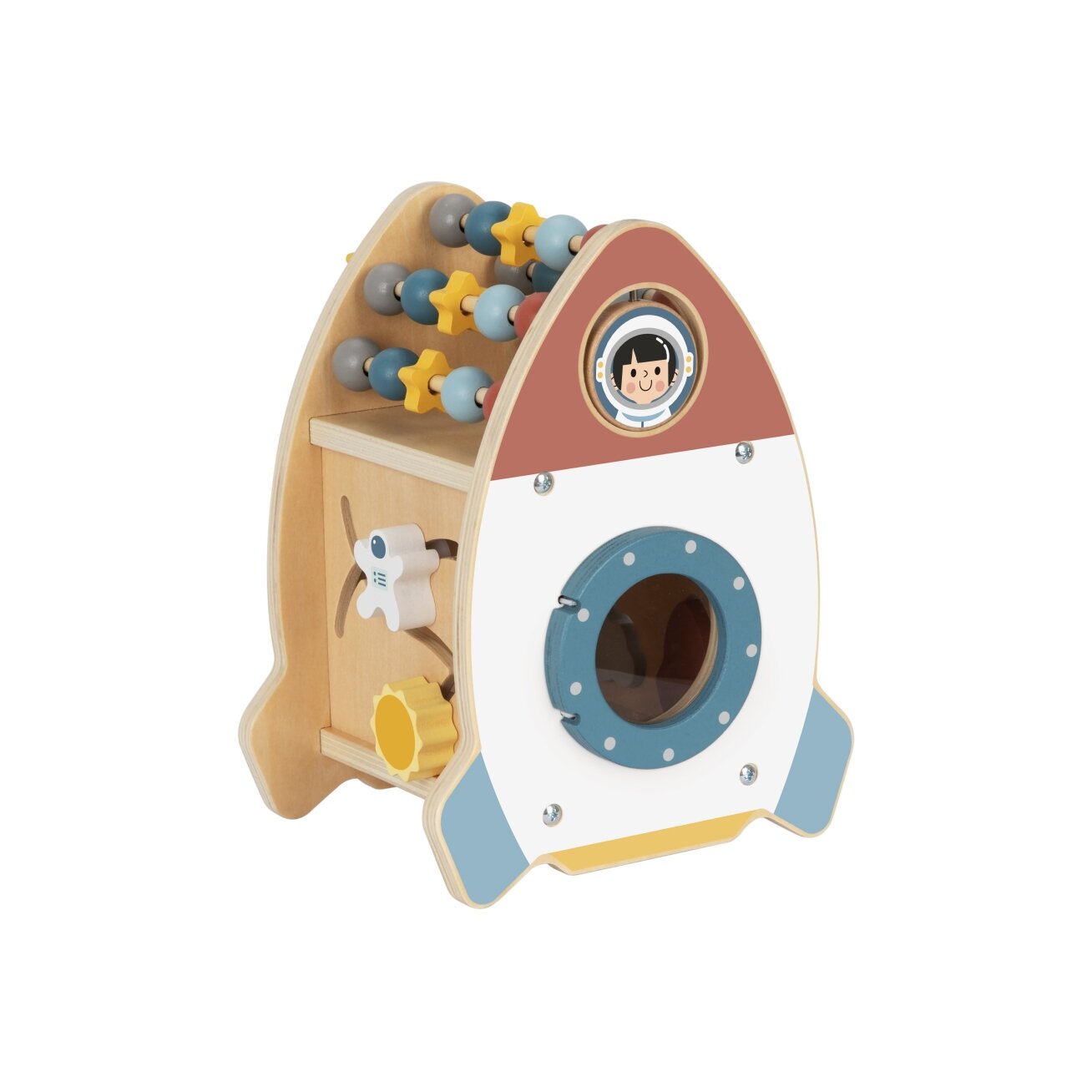 TOOKY TOY Kosminė veiklų raketa – rūšiuoklis, labirintas, medinė 8 TOOKY TOY Kosminė veiklų raketa – rūšiuoklis, labirintas, medinė 8
