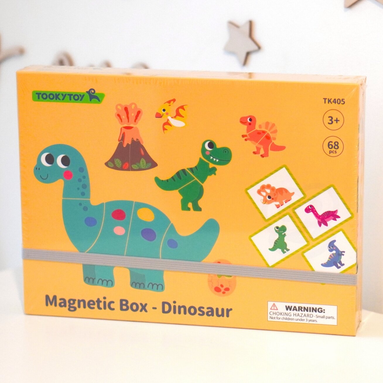 TOOKY TOY Magnetinė dėlionė Dinozaurai Puzzle 6 TOOKY TOY Magnetinė dėlionė Dinozaurai Puzzle 6