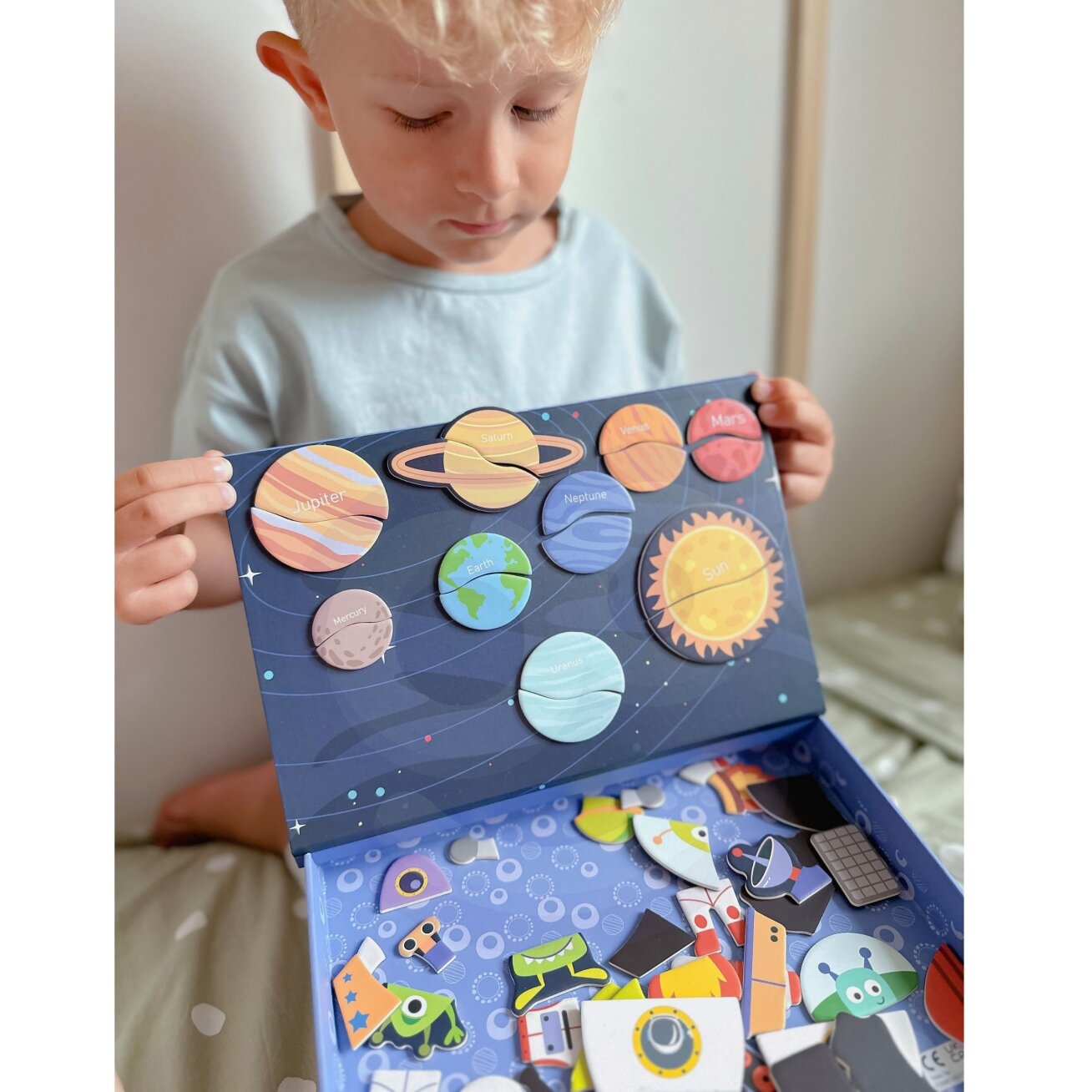 TOOKY TOY Magnetinė dėlionė Kosmosas Puzzle 2 TOOKY TOY Magnetinė dėlionė Kosmosas Puzzle 2