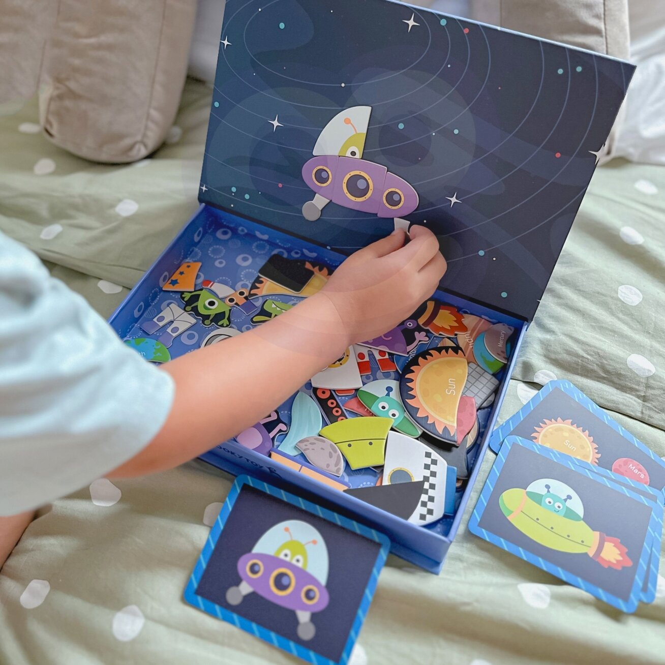 TOOKY TOY Magnetinė dėlionė Kosmosas Puzzle 3 TOOKY TOY Magnetinė dėlionė Kosmosas Puzzle 3