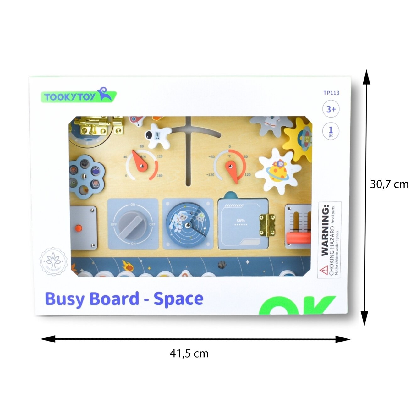 TOOKY TOY Medinė Montessori edukacinė veiklos lenta Astronautas Kosminis laivas 7 TOOKY TOY Medinė Montessori edukacinė veiklos lenta Astronautas Kosminis laivas 7