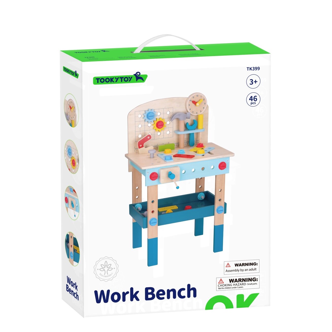 TOOKY TOY Medinis meistravimo stalas dirbtuvės 13 TOOKY TOY Medinis meistravimo stalas dirbtuvės 13