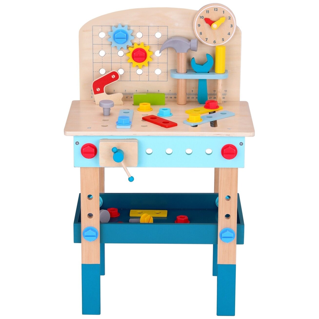 TOOKY TOY Medinis meistravimo stalas dirbtuvės 9 TOOKY TOY Medinis meistravimo stalas dirbtuvės 9