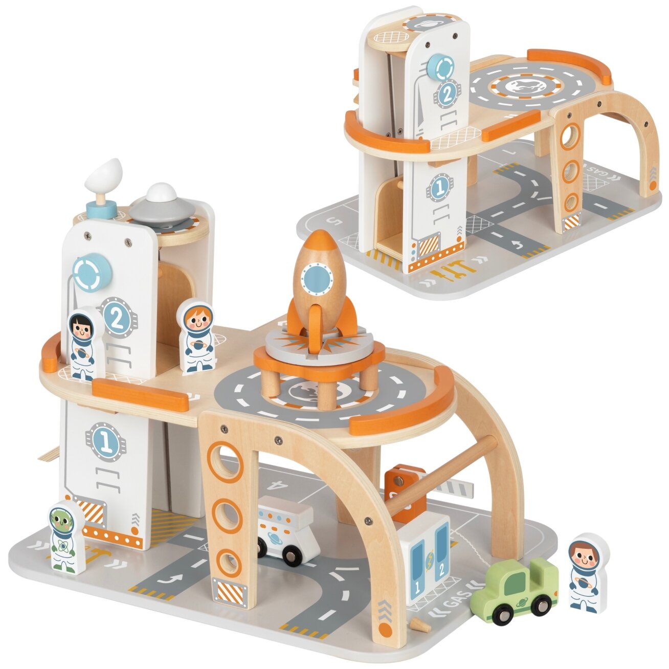 TOOKY TOY Medinis kosminis parkingas – kosminė stotis 11