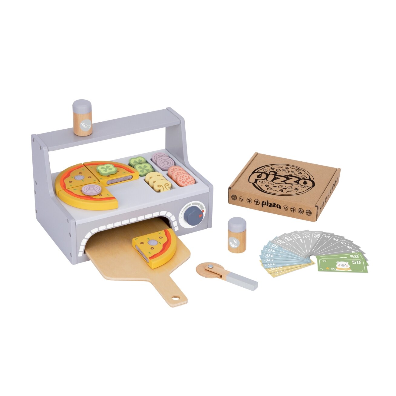TOOKY TOY picerija Medinė picos krosnis Priedai 1