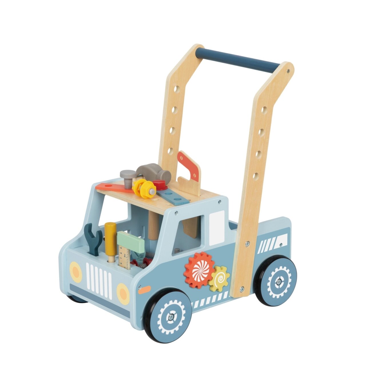 TOOKY TOY Medinė vaikštynė automobiliukas Mini dirbtuvės STEM 5 TOOKY TOY Medinė vaikštynė automobiliukas Mini dirbtuvės STEM 5