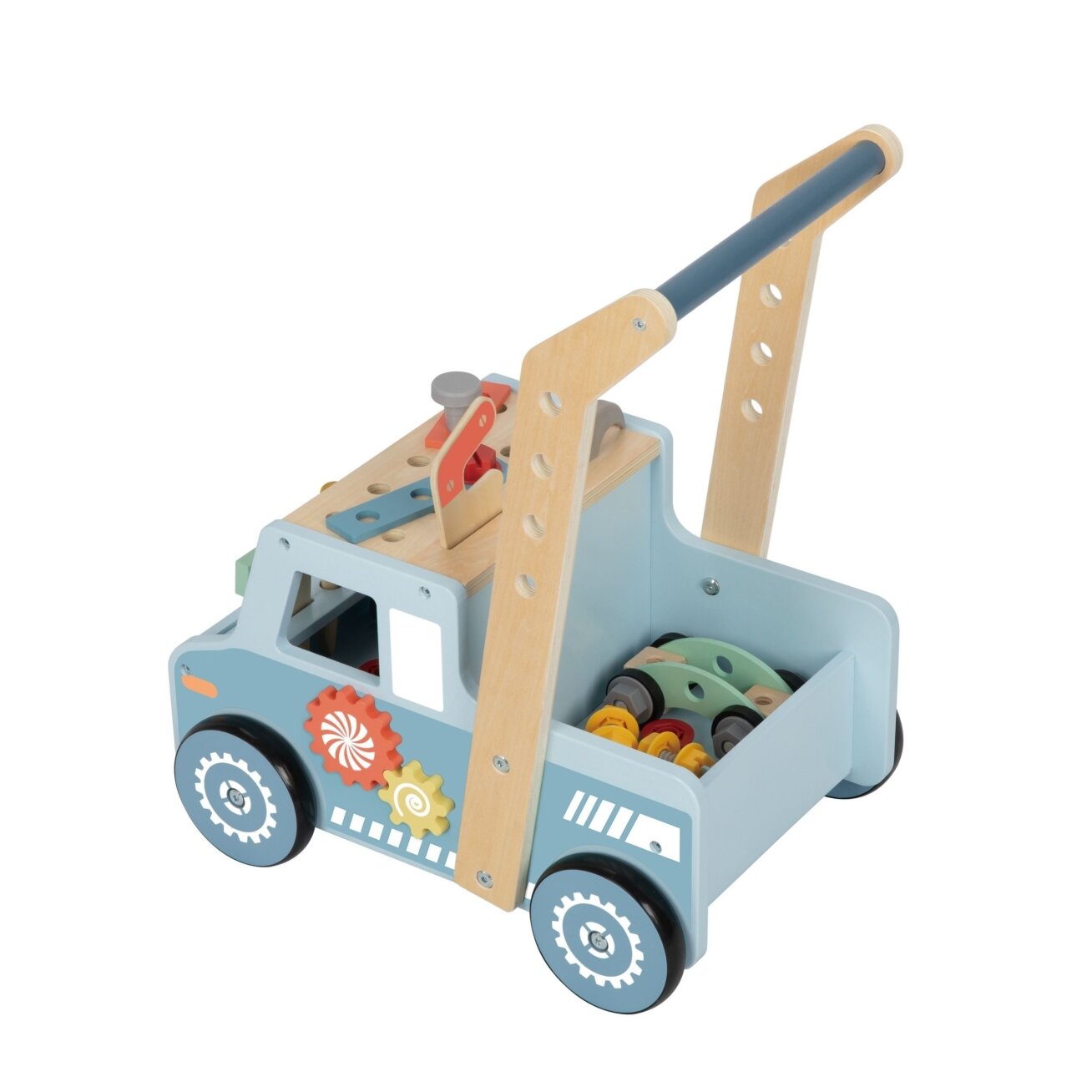 TOOKY TOY Medinė vaikštynė automobiliukas Mini dirbtuvės STEM 8 TOOKY TOY Medinė vaikštynė automobiliukas Mini dirbtuvės STEM 8