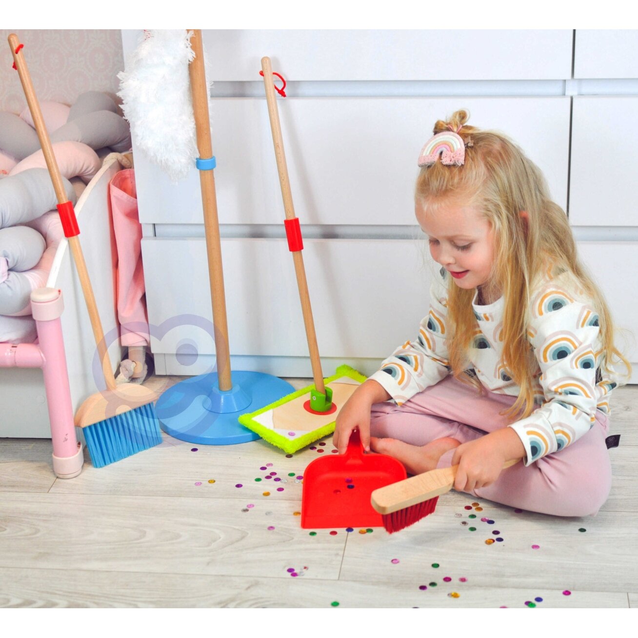 TOOKY TOY Medinis valymo rinkinys vaikams 6 el. 10