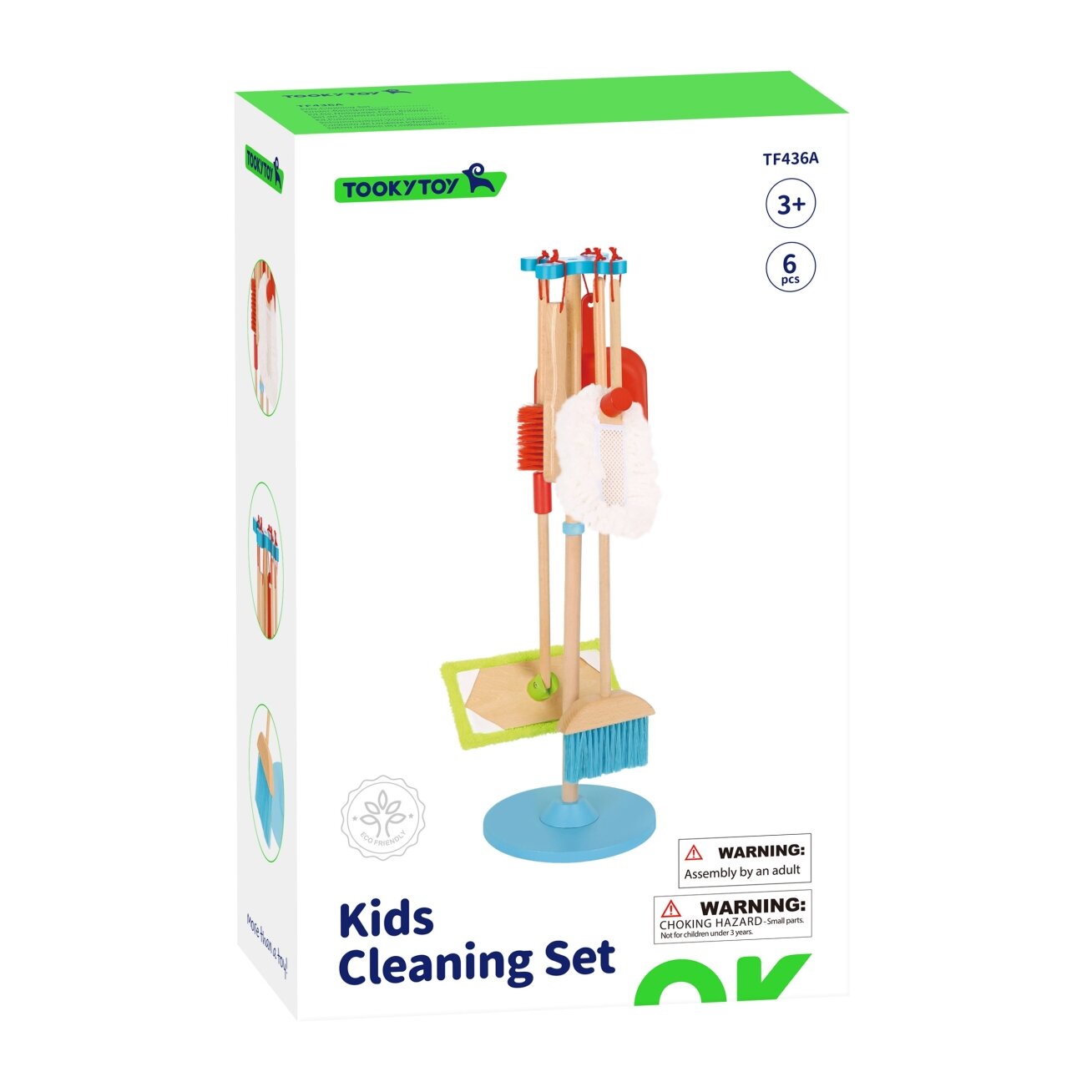 TOOKY TOY Medinis valymo rinkinys vaikams 6 el. 13 TOOKY TOY Medinis valymo rinkinys vaikams 6 el. 13