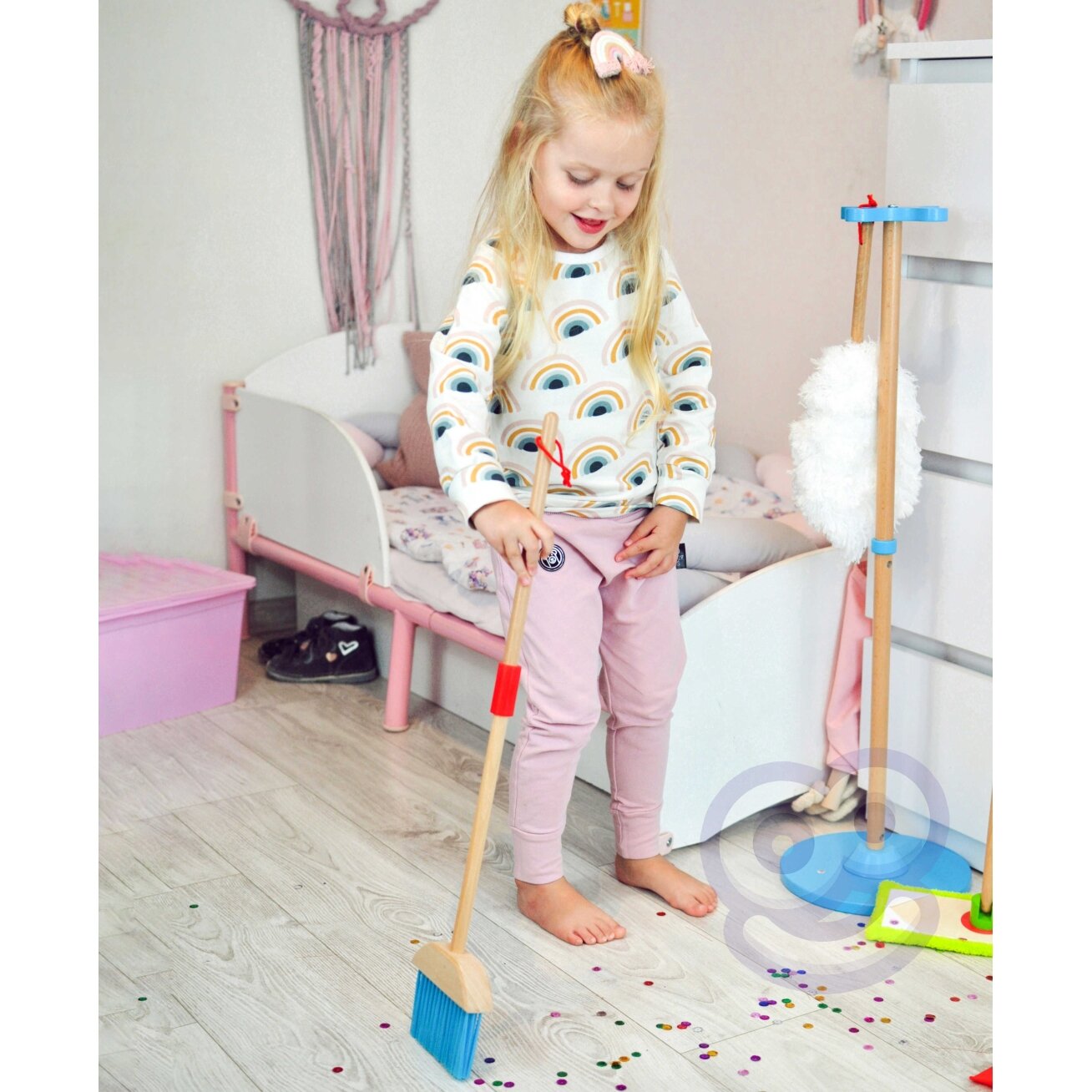 TOOKY TOY Medinis valymo rinkinys vaikams 6 el. 3 TOOKY TOY Medinis valymo rinkinys vaikams 6 el. 3