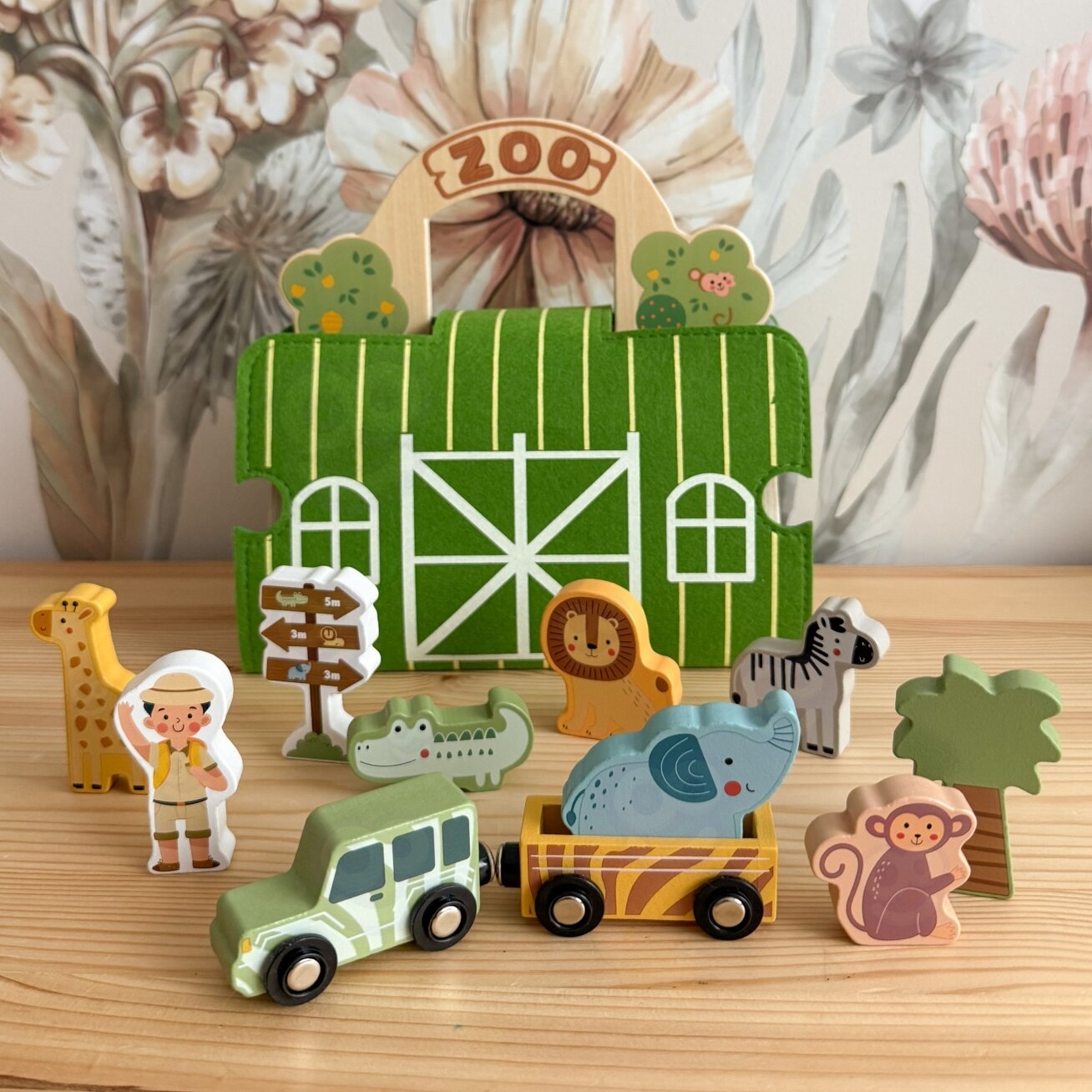 TOOKY TOY Mini ZOO rinkinys Nešiojamas rinkinys krepšys gyvūnai 2 TOOKY TOY Mini ZOO rinkinys Nešiojamas rinkinys krepšys gyvūnai 2
