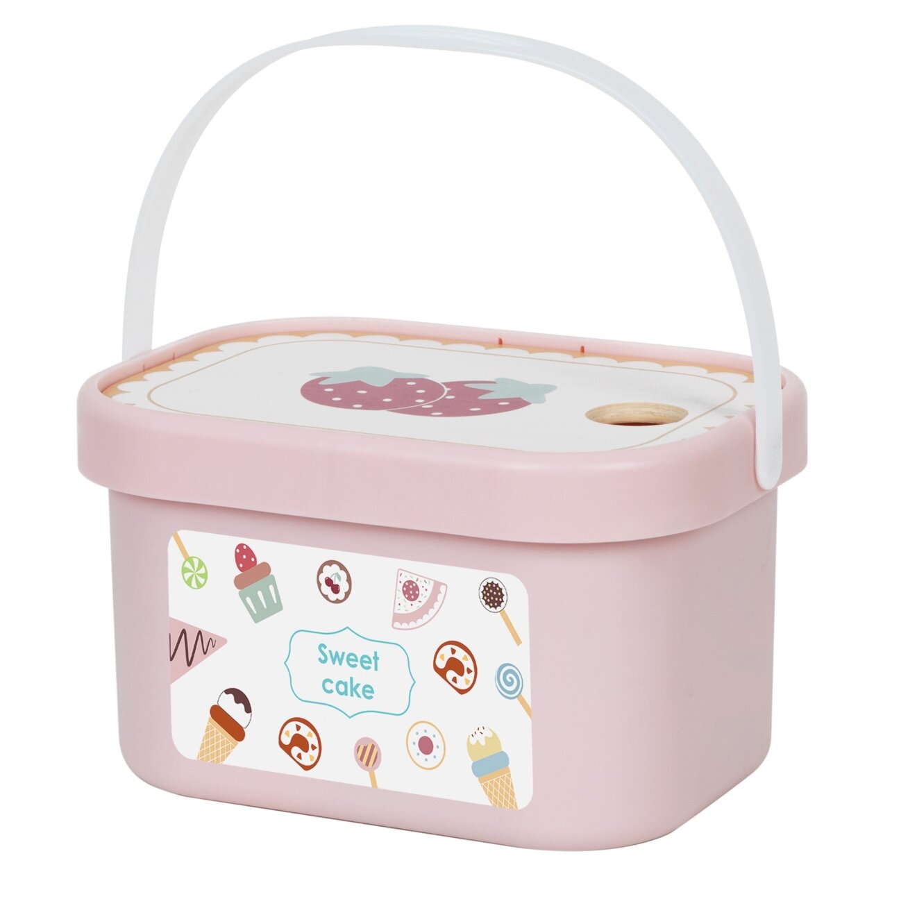 TOOKY TOY Sweet Cake medinis saldumynų rinkinys dėžutėje Konditerija Ledainė 6 TOOKY TOY Sweet Cake medinis saldumynų rinkinys dėžutėje Konditerija Ledainė 6