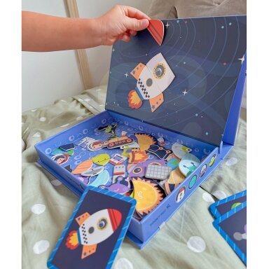 TOOKY TOY Magnetinė dėlionė Kosmosas Puzzle