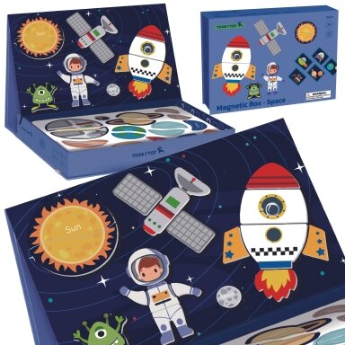 TOOKY TOY Magnetinė dėlionė Kosmosas Puzzle