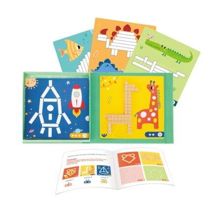 TOOKY TOY Dėlionė Loginis žaidimas Galvosūkiai Magnetinės kaladėlės vaikams 49 el. 14 TOOKY TOY Dėlionė Loginis žaidimas Galvosūkiai Magnetinės kaladėlės vaikams 49 el. 14