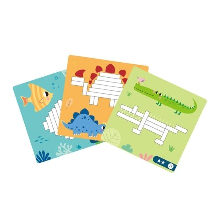 TOOKY TOY Dėlionė Loginis žaidimas Galvosūkiai Magnetinės kaladėlės vaikams 49 el. 15 TOOKY TOY Dėlionė Loginis žaidimas Galvosūkiai Magnetinės kaladėlės vaikams 49 el. 15