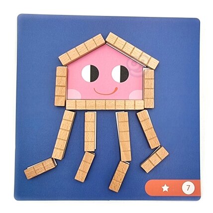 TOOKY TOY Dėlionė Loginis žaidimas Galvosūkiai Magnetinės kaladėlės vaikams 49 el. 9 TOOKY TOY Dėlionė Loginis žaidimas Galvosūkiai Magnetinės kaladėlės vaikams 49 el. 9