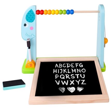TOOKY TOY Didelė medinė dvipusė magnetinė + kreidinė lenta 3 TOOKY TOY Didelė medinė dvipusė magnetinė + kreidinė lenta 3