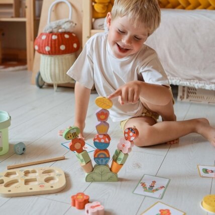TOOKY TOY Edukacinė dėžutė 5in1 Magiškas sodas Montessori 1 TOOKY TOY Edukacinė dėžutė 5in1 Magiškas sodas Montessori 1