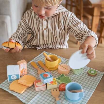TOOKY TOY Pikniko rinkinys Pjaustomi vaisiai Pusryčių rinkinys 1 TOOKY TOY Pikniko rinkinys Pjaustomi vaisiai Pusryčių rinkinys 1