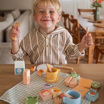 TOOKY TOY Pikniko rinkinys Pjaustomi vaisiai Pusryčių rinkinys 8 TOOKY TOY Pikniko rinkinys Pjaustomi vaisiai Pusryčių rinkinys 8