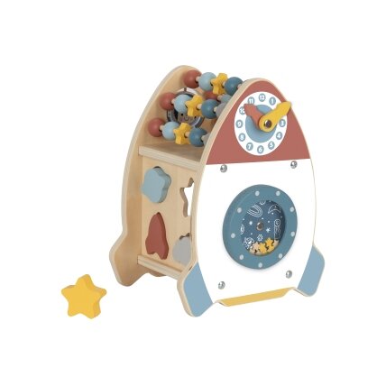 TOOKY TOY Kosminė veiklų raketa – rūšiuoklis, labirintas, medinė 5 TOOKY TOY Kosminė veiklų raketa – rūšiuoklis, labirintas, medinė 5
