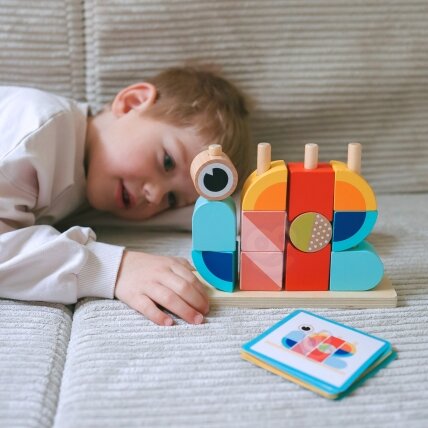 TOOKY TOY Krabas Medinė dėlionė Stulpeliai Kaladėlės Blokai Pastelinė 1 TOOKY TOY Krabas Medinė dėlionė Stulpeliai Kaladėlės Blokai Pastelinė 1