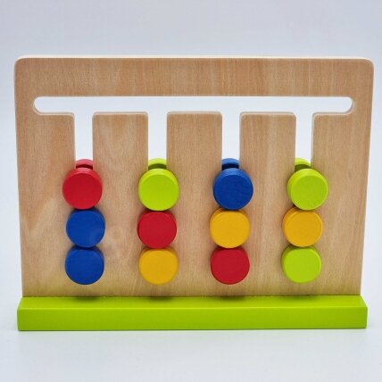 TOOKY TOY Loginis žaidimas – užduočių dėlionė laikui, spalvos, 30 raštų, 18 el. 4
