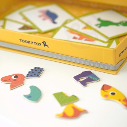 TOOKY TOY Magnetinė dėlionė Dinozaurai Puzzle 5 TOOKY TOY Magnetinė dėlionė Dinozaurai Puzzle 5