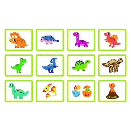 TOOKY TOY Magnetinė dėlionė Dinozaurai Puzzle 8 TOOKY TOY Magnetinė dėlionė Dinozaurai Puzzle 8