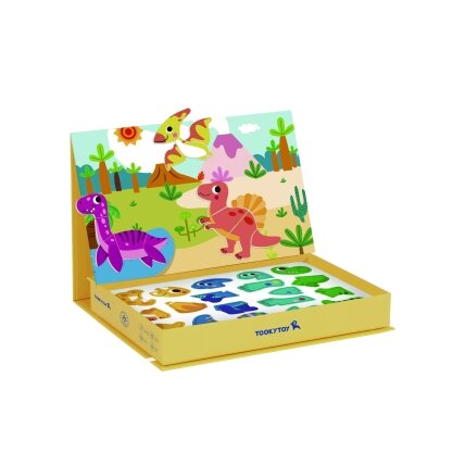 TOOKY TOY Magnetinė dėlionė Dinozaurai Puzzle TOOKY TOY Magnetinė dėlionė Dinozaurai Puzzle