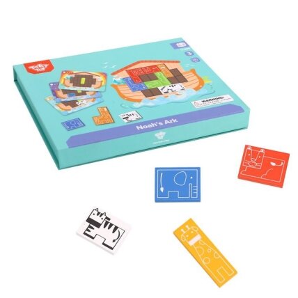 TOOKY TOY Magnetinė Montessori loginė dėlionė Puzzle Tetris Nojaus arka 26 el. 2 TOOKY TOY Magnetinė Montessori loginė dėlionė Puzzle Tetris Nojaus arka 26 el. 2