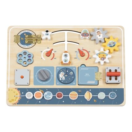 TOOKY TOY Medinė Montessori edukacinė veiklos lenta Astronautas Kosminis laivas 4 TOOKY TOY Medinė Montessori edukacinė veiklos lenta Astronautas Kosminis laivas 4