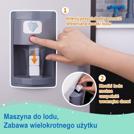 TOOKY TOY Moderni medinė virtuvėlė su priedais 2 TOOKY TOY Moderni medinė virtuvėlė su priedais 2