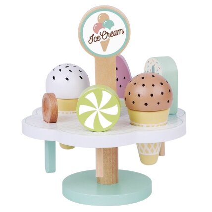 TOOKY TOY Mediniai magnetiniai ledai su stovu 12