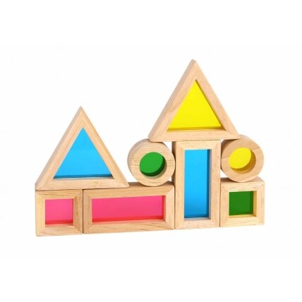 TOOKY TOY Medinės spalvotos kaladėlės su veidrodžiais rinkinys 8 vnt. FSC 3 TOOKY TOY Medinės spalvotos kaladėlės su veidrodžiais rinkinys 8 vnt. FSC 3