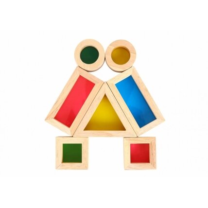 TOOKY TOY Medinės spalvotos kaladėlės su veidrodžiais rinkinys 8 vnt. FSC 5 TOOKY TOY Medinės spalvotos kaladėlės su veidrodžiais rinkinys 8 vnt. FSC 5